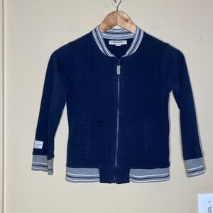Navy Blue Kids Jacket small boys zip up sweater